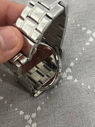 Reloj Guess Plateado Esfera Azul