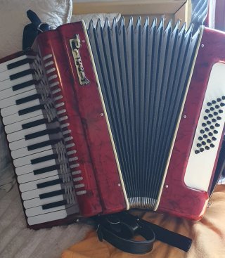 Fisarmonica Parrot Rosso 32 Bassi