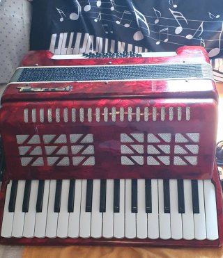 Fisarmonica Parrot Rosso 32 Bassi