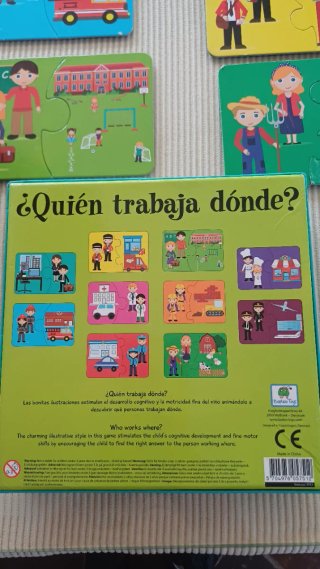 Puzzle Educativo BarboToys ¿Quién trabaja dónde?