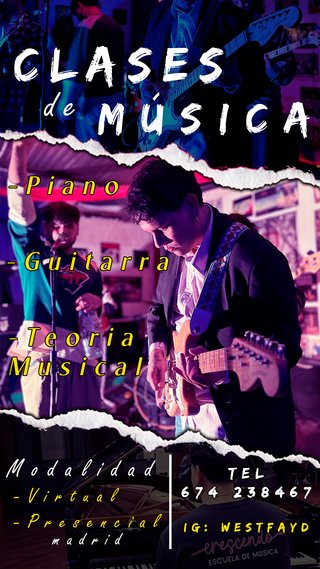 Clases de guitarra y piano