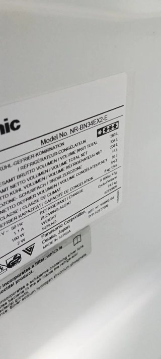 NEVERA COMBI PANASONIC NO FROST