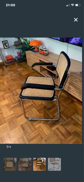 Juego 4 Sillas Estilo Cesca