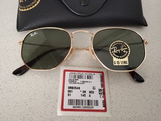 Gafas Ray-Ban Hexagonal Oro Lente G-15