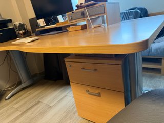 Escritorio profesional madera y metal