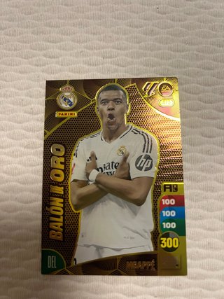 Cromo Mbappé Balón de Oro Adrenalyn 24/25
