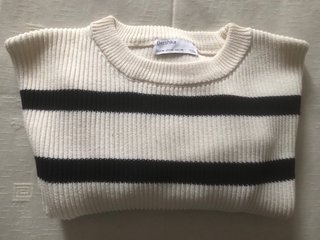 Jersey Bershka rayas blanco y negro Talla M