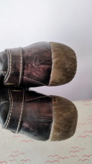 Botas piel mujer tipo boxeadora talla 41