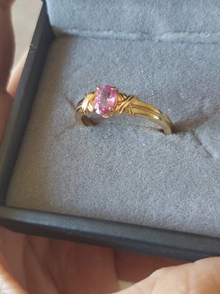 Anillo Zafiro Rosa