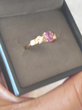 Anillo Zafiro Rosa