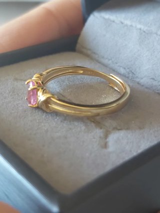 Anillo Zafiro Rosa