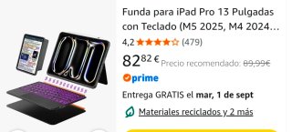 Funda y Teclado iPad Pro 13 M4/M5