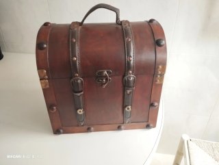 Baúl de madera estilo vintage