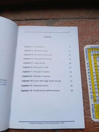 Libri vintage corso di immersione subacquea