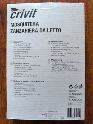 Mosquitera Cama Crivit 200x100x150cm