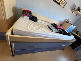 Habitación juvenil completa azul