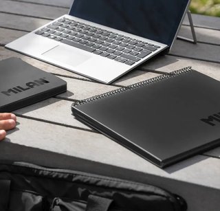Cuaderno Milan Shadow Negro