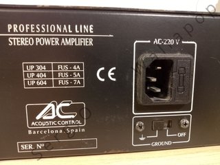 Amplificador Potencia Acoustic Control UP-404