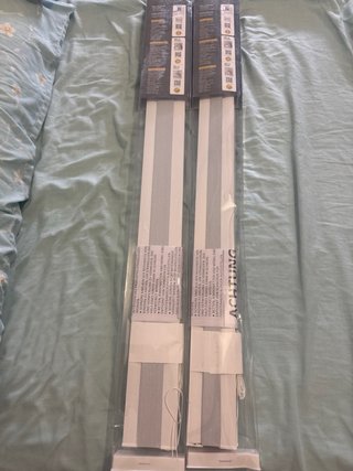 2x Cocoon Cortinas Enrollables 70x130cm Gris/Blanc