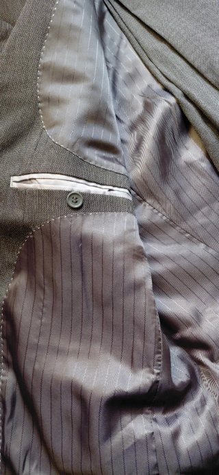 Traje de caballero gris