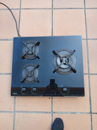 Placa de gas Teka butano.