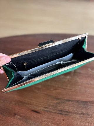 Bolso clutch verde