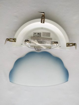Aplique Cristalmet Vintage Azul y Blanco