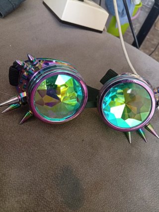 Gafas Steampunk Caleidoscopio con Pinchos