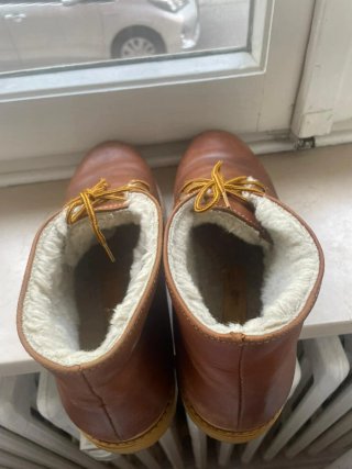 Stivali in vera pelle marrone uomo marca Camper