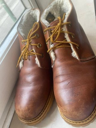 Stivali in vera pelle marrone uomo marca Camper