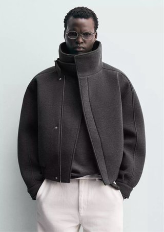 Cazadora ZARA cuello envolvente viral Talla S