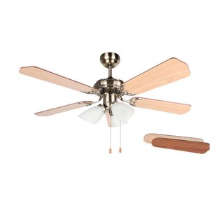 Ventilador de Techo Madera y Metal