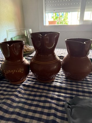 Jarras de Barro (3uds) disponible hasta 29/08 14h