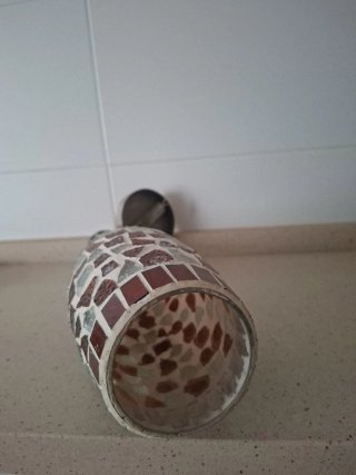 Lámpara de techo mosaico cristal y metal