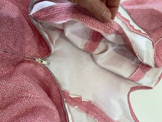 304 Vestido de flamenca rosa y blanco