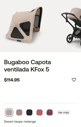 Capota Bugaboo Breezy para silla de paseo