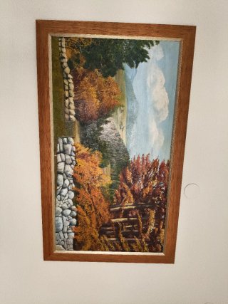 Cuadro Óleo Gran Formato Paisaje Otoñal