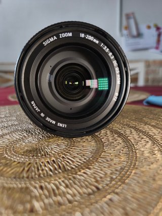 Canon EF-S Objetivo Sigma 18-200 optical stabilize