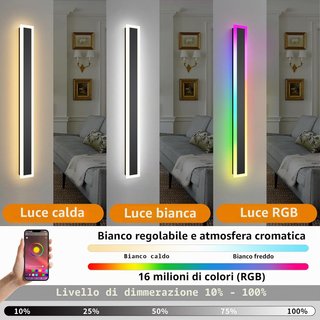 Pack 2 Apliques LED RGB Exterior 100cm