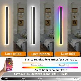Pack 2 Apliques LED RGB Exterior 100cm