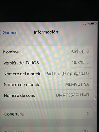 Apple iPad Pro 9.7 Plata 128 GB