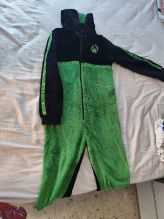 Pijama Xbox Negro y Verde Talla M