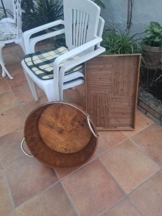Canastos mimbre y caña varios 5€ y pequeños 5€ dos