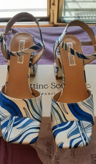 Sandalias Chiara Foscari Talla 38 Raso Nuevas