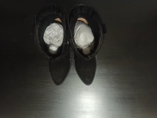 Botines negros tacón