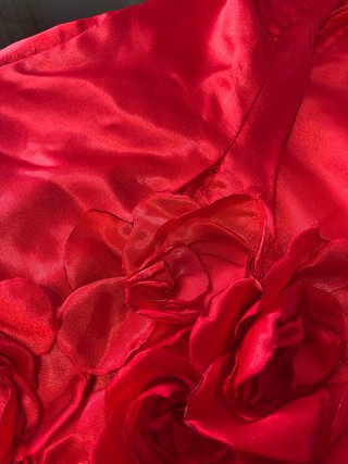 Traje Flamenca Rojo Espalda Descubierta