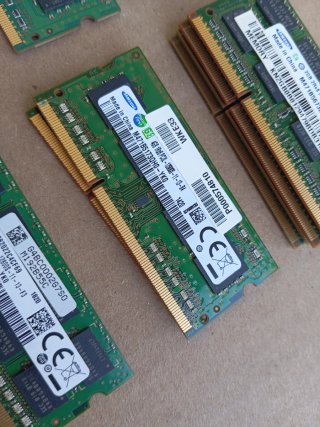 Lote 11 Memorias RAM SODIMM Samsung y Kingston