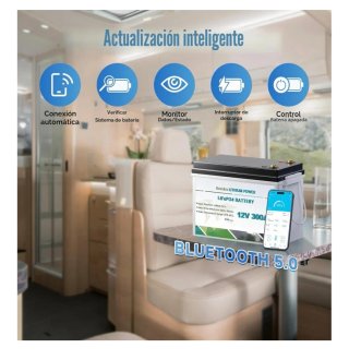 Batería Litio LiFePO4 300Ah 12V con Bluetooth