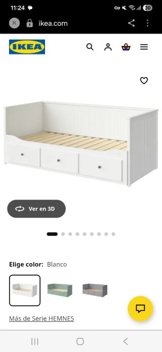 Cama Diván IKEA Hemnes Blanca