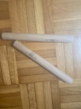 2 Baquetas de madera infantiles